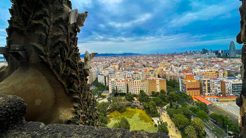 Vista dalla torre Sagrada Familia